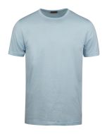 Ljusblå Bomulls T-shirt