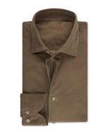 Brun baby cord skjorta