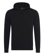 Svart Ull/Cashmere Hoodie