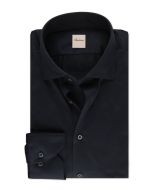 Slimline Navy Bomull Jerseyskjorta
