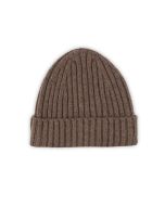Brun Stickad Cashmere Mössa