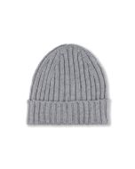 Grå Stickad Cashmere Mössa