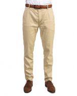 Beige Linnemix Chino