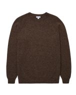 Mörkbrun Shetland Crew Neck