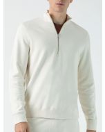 Off-white Half Zip Loopback Sweatshirt