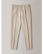 Beige Doeskin Tapered Chinos