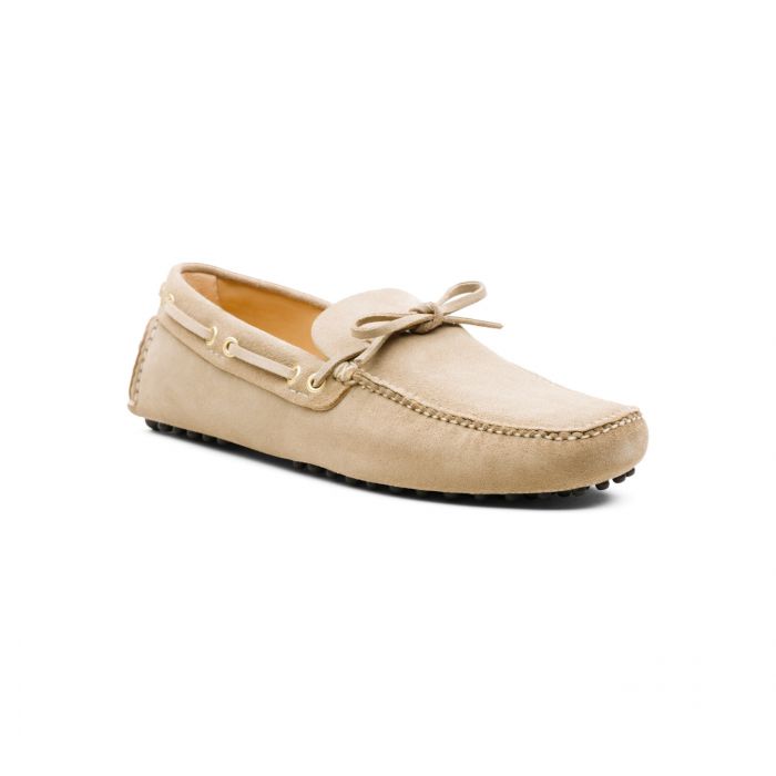 Beiga Snörade Mocka Loafers | Car | Stenströmsstore