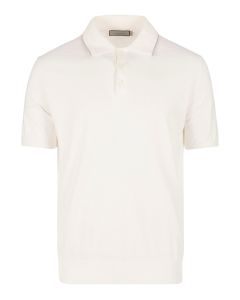 Off-white Slätstickad Piké