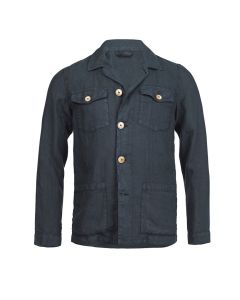Blå Linne Overshirt