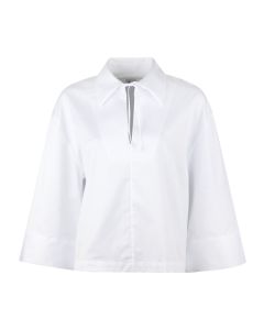 Kicki Oversize Vit Popoverskjorta