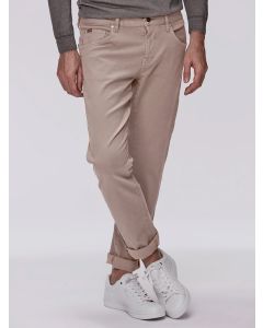 Beige Tapered 5-pocket Byxor
