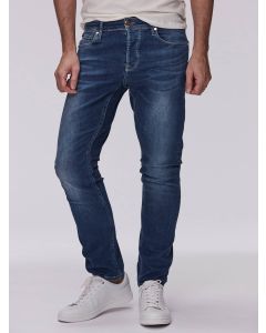 Indigo Tapered Stretch Jeans