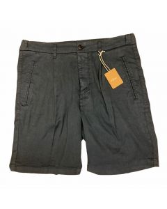 Mörkblå Linneshorts
