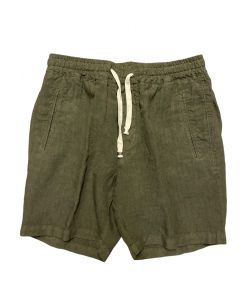 Grön Linne Dragsko Shorts
