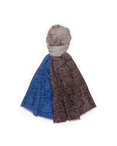Blå Paisleymönstrad Modalscarf