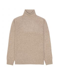 Beige Ull Kashmir Polotröja