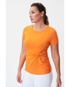 Orange Jersey Kortärm Topp