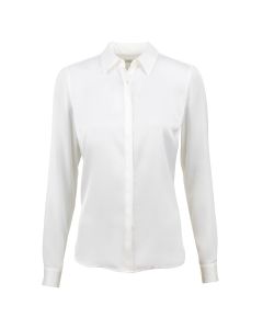 Susan Off-White Sidenskjorta