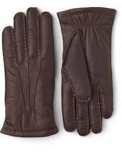 Espresso Cashmere Älgskinnshandskar