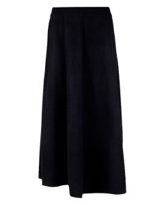 Dru svart kashmir kjol med a-linje.