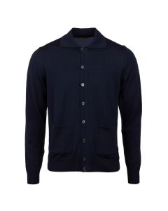 Marinblå Merino Cardigan