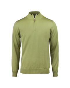 Ljusgrön Merino Half Zip