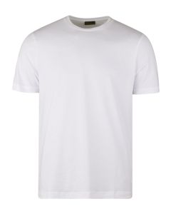 Vit t-shirt tillverkad i pimabomull