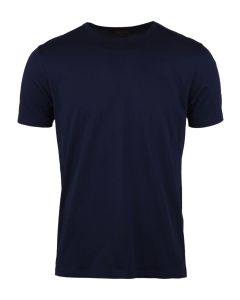 Mörkblå Bomulls T-shirt