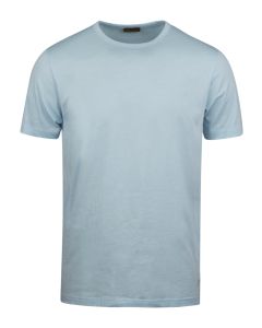 Ljusblå Bomulls T-shirt