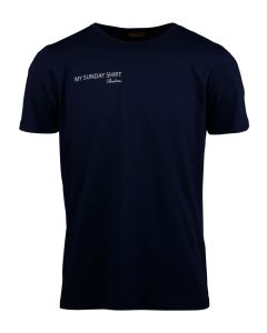 Blå 'My Sunday Shirt' T-shirt