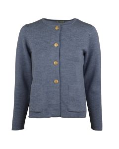 Stina Blå Merino Cardigan