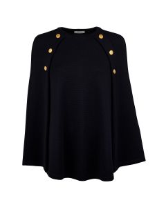 Mary Svart Merino Cape