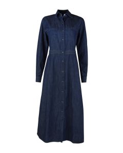 Karla Mörkblå Denimklänning
