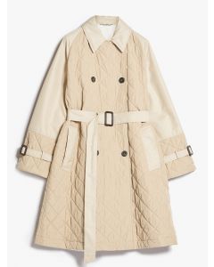 Beige Dubbelknäppt Trenchcoat