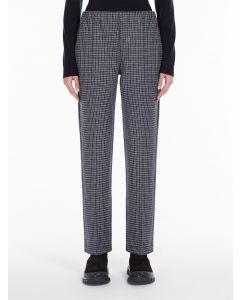 Grå Jacquard Jersey Byxor