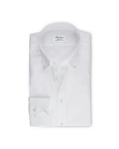 Vit Oxford Skjorta Button Down - Extra Lång Ärm