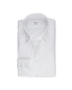Vit Oxford Skjorta Button Down - Extra Lång Ärm
