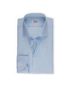 Ljusblå randig Stenströms Fitted body skjorta, med extra lång ärm