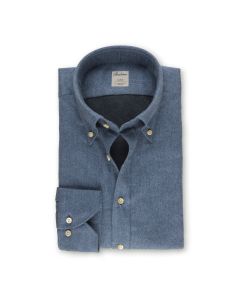 Blå Flanellskjorta Button Down