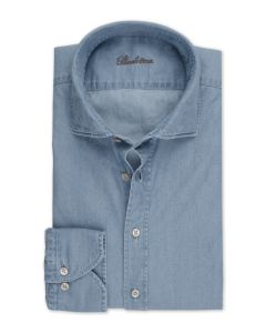 Regular Blå Denimskjorta