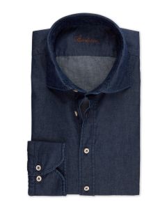Regular Mörkblå Denimskjorta