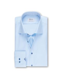 Ljusblå Skjorta Blå Detaljer - Extra lång ärm