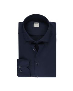 Marinblå Casual Jerseyskjorta
