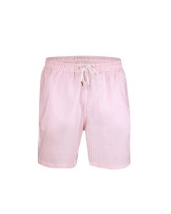 Rosa Randig Seersucker Badshorts
