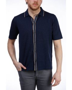 Marinblå Kortärmsskjorta 