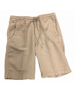 Beige Linneshorts