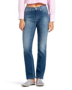 Blå Washed Piper Long Jeans