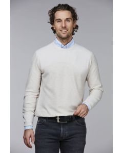 Beige Linnemix Honeycomb Tröja