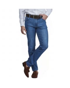 Ljusblå Silk Touch Denim Byxa