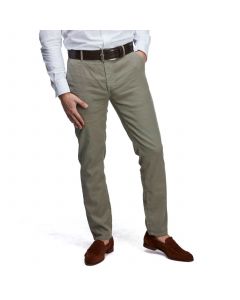 Grön Linnemix Twill Chino